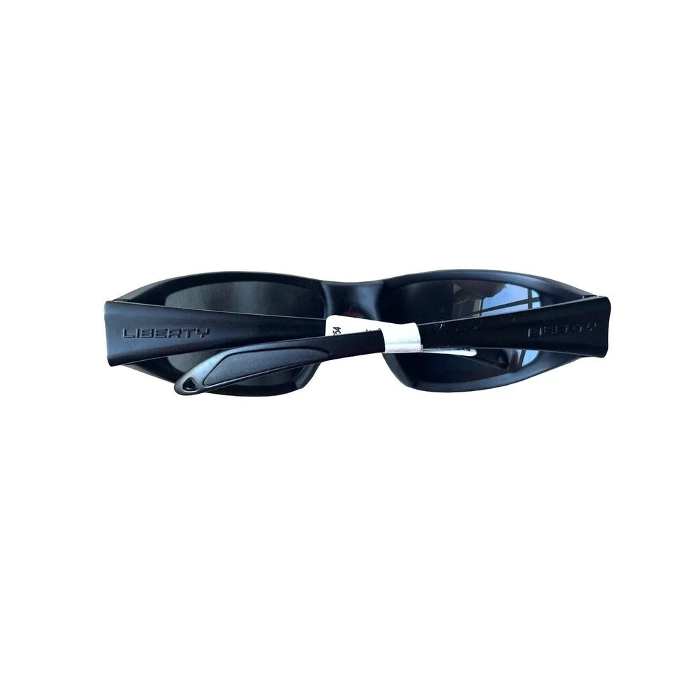 Liberty Sport Explor Rx-Able Safety Sunglasses Matte Black Wrap 59-19-130
